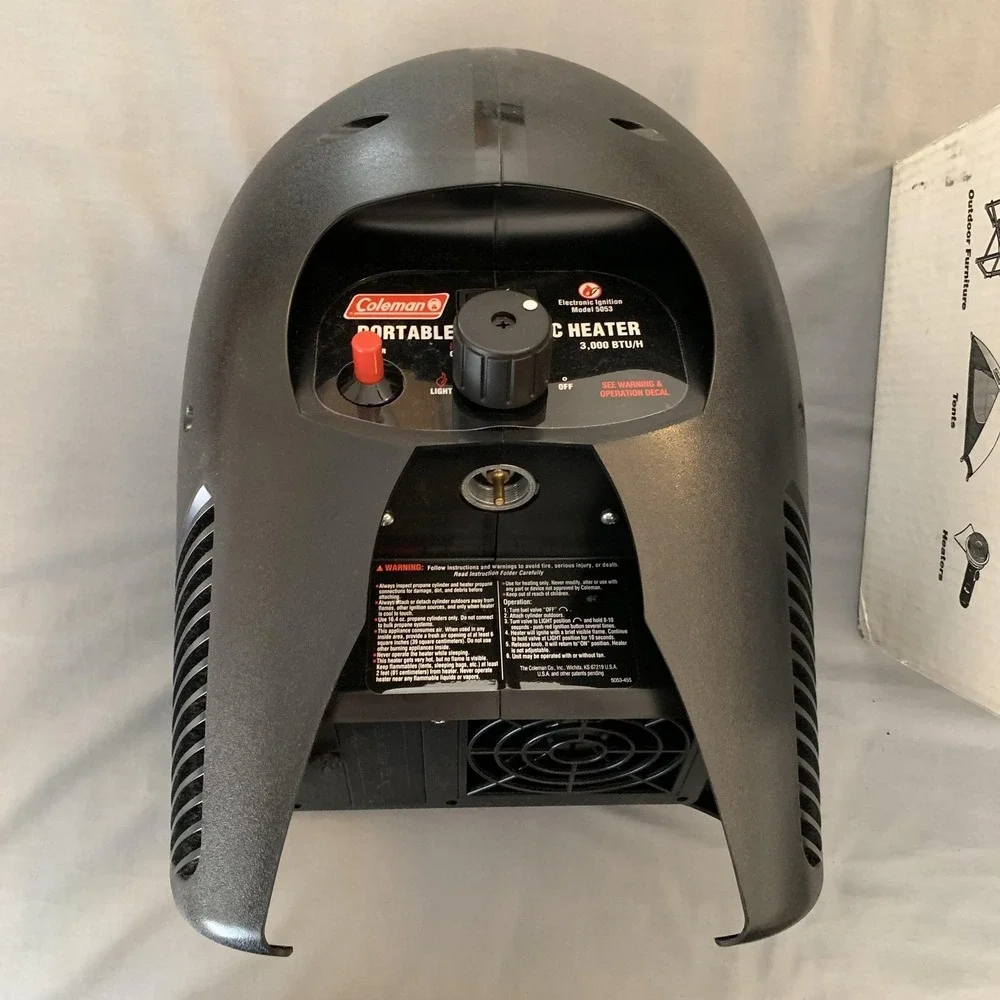 Coleman ProCat Portable Catalytic Space Heater Propane Indoor Black 5053 Camping